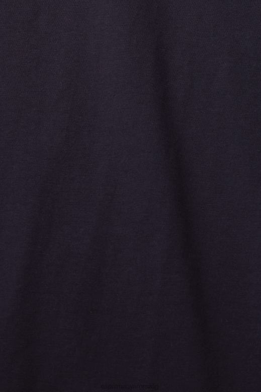 Esprit túlméretezett jersey póló férfiak haditengerészet pólók F8HN8843