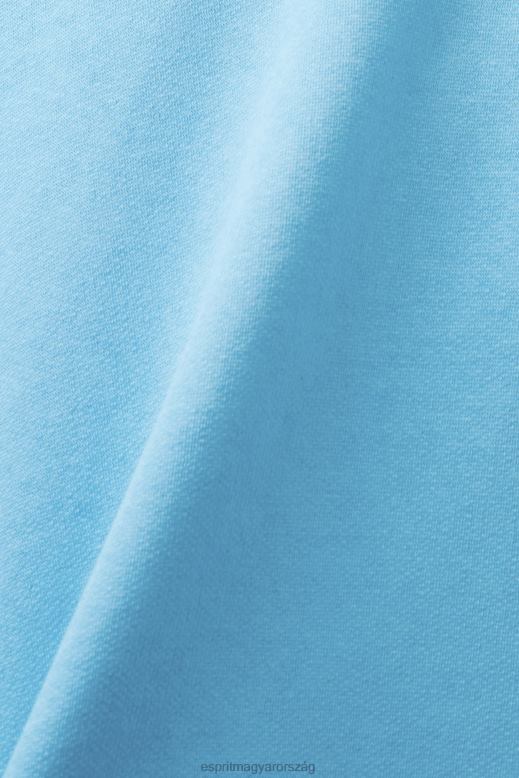 Esprit újrahasznosított anyagból készült kapucnis pulóver férfiak türkiz pulóverek és pulóverek F8HN8682