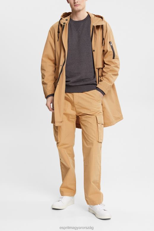 Esprit újrahasznosított anyagból: pulóver férfiak sötétszürke pulóverek és pulóverek F8HN8942