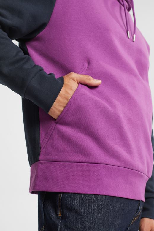 Esprit kétszínű pulcsi férfiak ibolya pulóverek és pulóverek F8HN8938