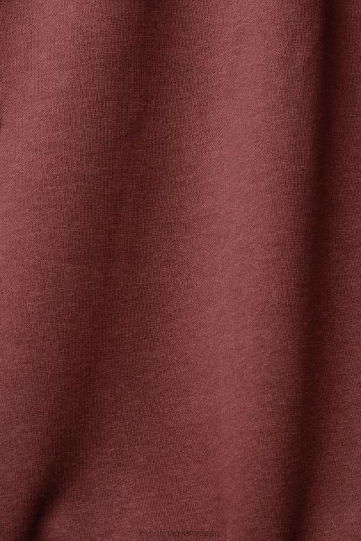 Esprit kapucnis kapucnis kis logóval férfiak bordói vörös pulóverek és pulóverek F8HN8828