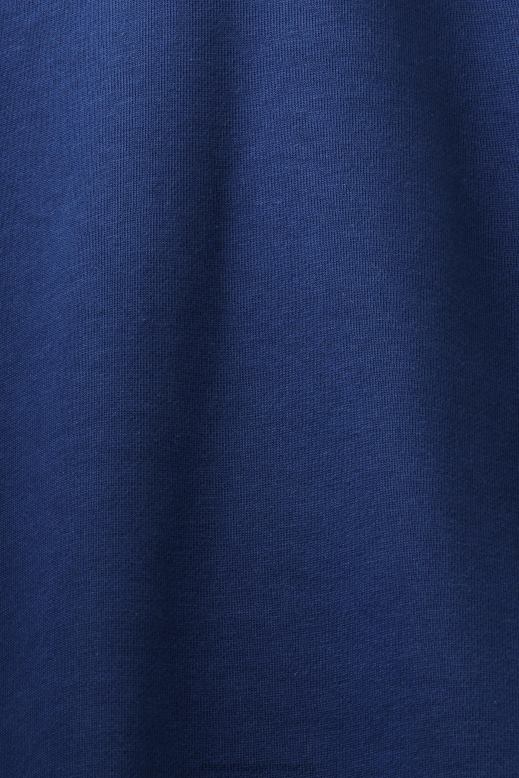 Esprit kapucnis pulóver logóval a mellkason férfiak tinta pulóverek és pulóverek F8HN8641