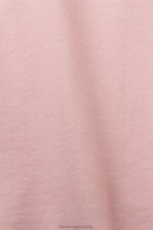 Esprit logós pulóver, 100% bio pamut férfiak régi rózsaszín pulóverek és pulóverek F8HN8582