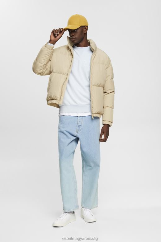 Esprit logóval nyomtatott pulóver férfiak pasztell kék pulóverek és pulóverek F8HN8678