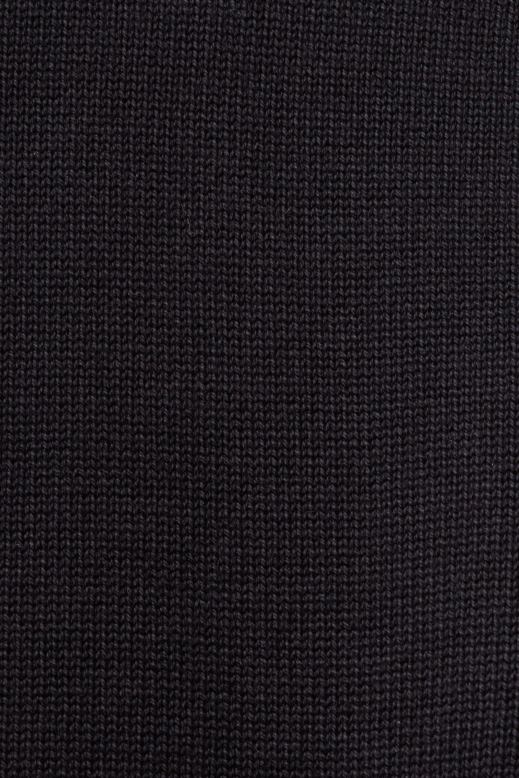 Esprit pamut nyakú pulóver férfiak fekete pulóverek és pulóverek F8HN8578