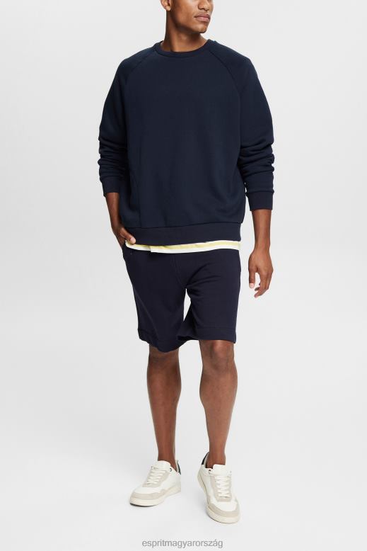Esprit pulóver cipzáras zsebbel férfiak haditengerészet pulóverek és pulóverek F8HN8934