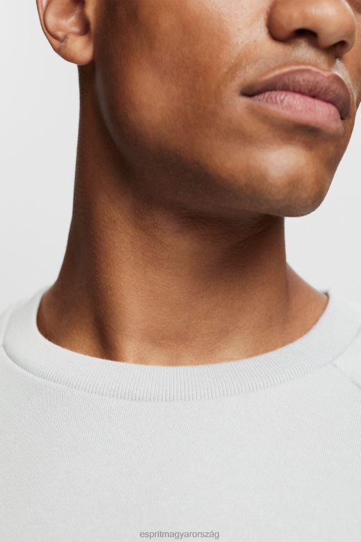 Esprit pulóver cipzáras zsebbel férfiak világos szürke pulóverek és pulóverek F8HN8933