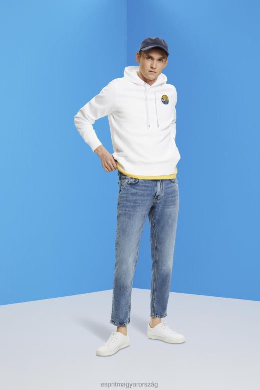 Esprit pulóver logóval férfiak fehér pulóverek és pulóverek F8HN8648