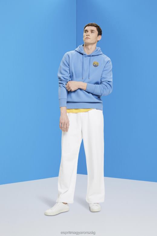 Esprit pulóver logóval férfiak világoskék levendula pulóverek és pulóverek F8HN8651