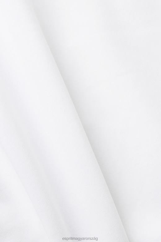 Esprit teljes hosszúságú cipzáras kapucnis pulcsi férfiak fehér pulóverek és pulóverek F8HN8634