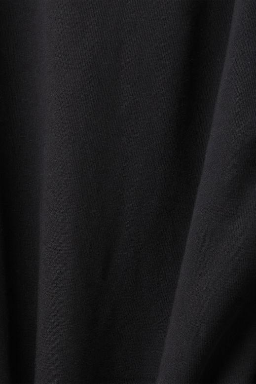 Esprit teljes hosszúságú cipzáras kapucnis pulcsi férfiak fekete pulóverek és pulóverek F8HN8633