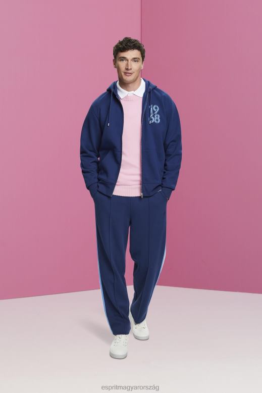 Esprit teljes hosszúságú cipzáras kapucnis pulcsi férfiak tinta pulóverek és pulóverek F8HN8637