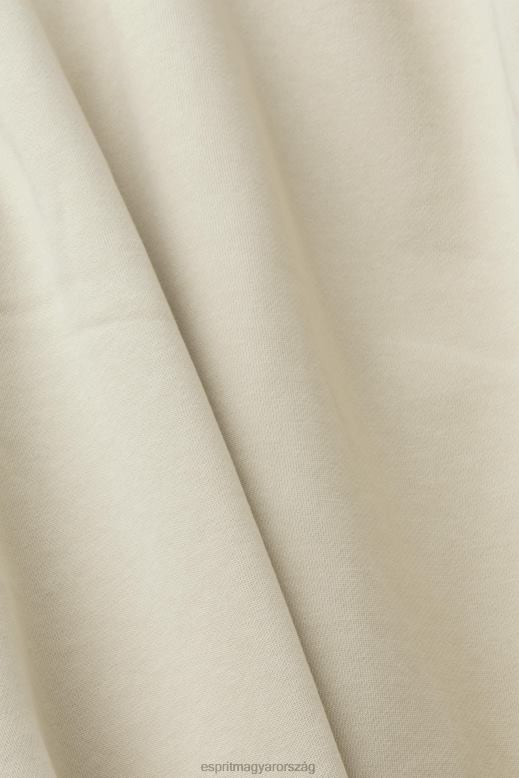 Esprit teljes hosszúságú cipzáras kapucnis pulcsi férfiak világos szürkés pulóverek és pulóverek F8HN8635