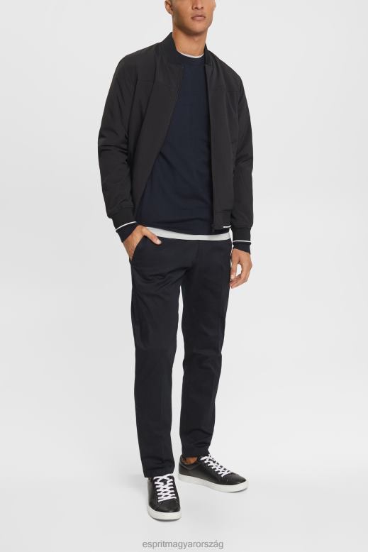 Esprit kötött gyapjú pulóver férfiak haditengerészet pulóverek F8HN8904