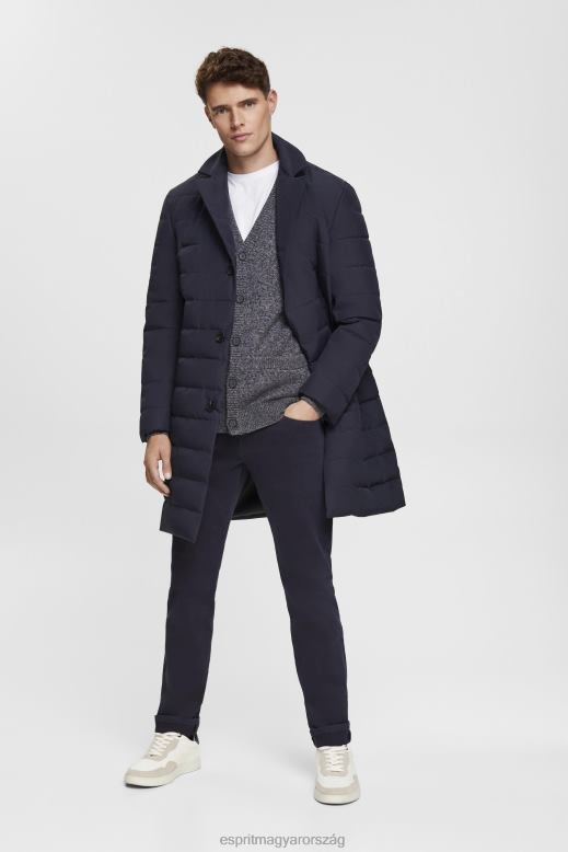 Esprit kötött kardigán gombokkal férfiak haditengerészet pulóverek F8HN8698