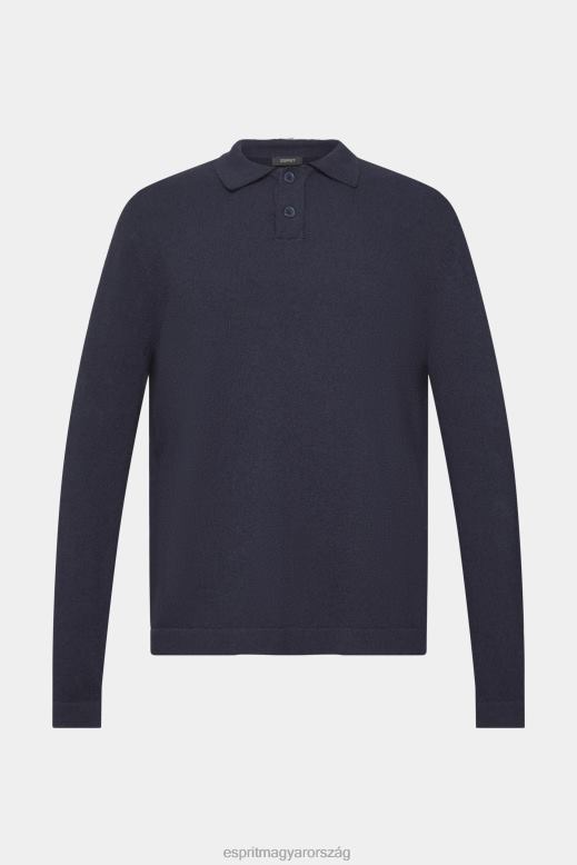 Esprit pólóugró férfiak haditengerészet pulóverek F8HN8683