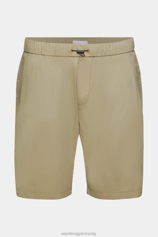 Esprit könnyű mosott rövidnadrág férfiak bézs rövidnadrág F8HN8758