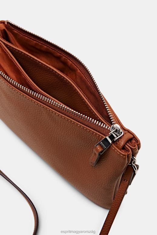 Esprit műbőr válltáska nők rozsdabarna kiegészítők F8HN825
