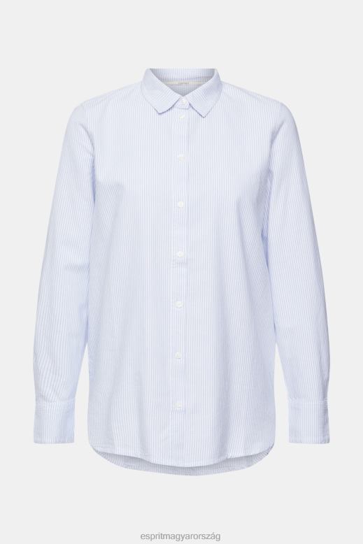 Esprit csíkos blúz nők világoskék blúzok F8HN8552