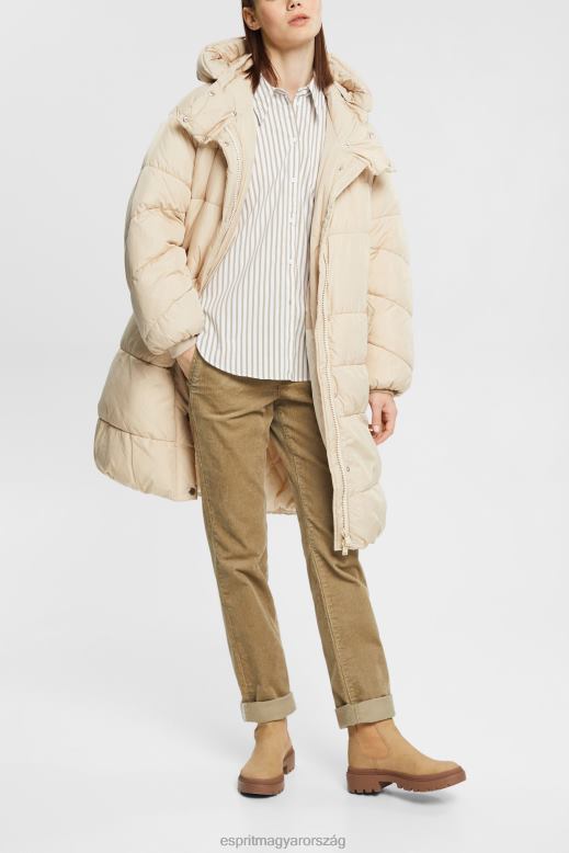 Esprit hosszú csíkos szőtt blúz nők fehér blúzok F8HN8397