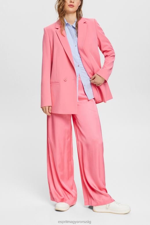 Esprit ingblúz 100% pamutból nők világoskék blúzok F8HN8515