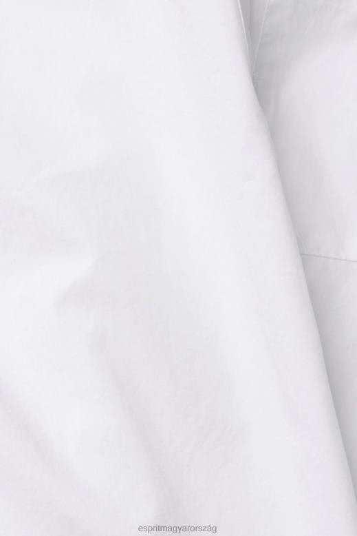 Esprit ingblúz, biopamut nők fehér blúzok F8HN8541