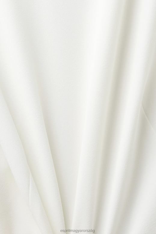 Esprit vágott ujjatlan blúz nők törtfehér blúzok F8HN8308