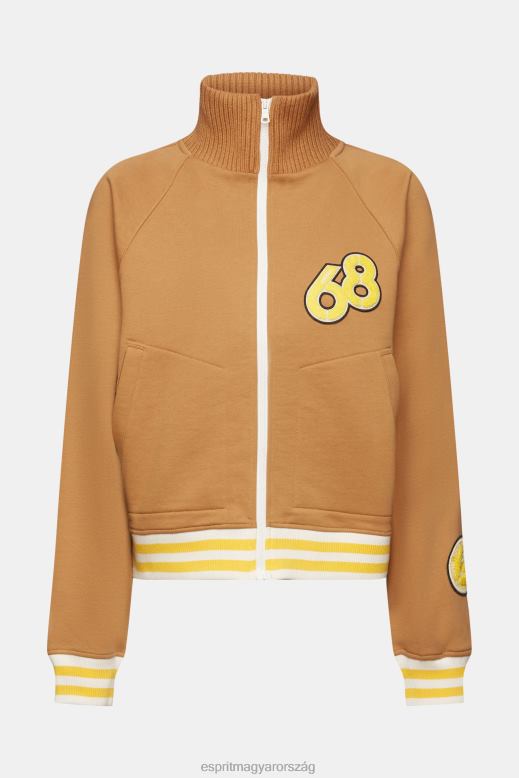 Esprit egyetemi kabát nők karamella dzsekik F8HN8417