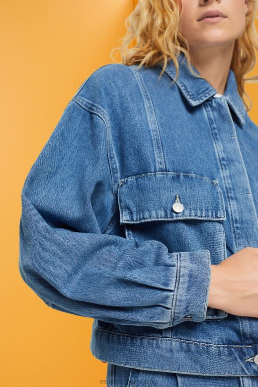 Esprit farmerdzseki nők kék közepes mosás dzsekik F8HN8549