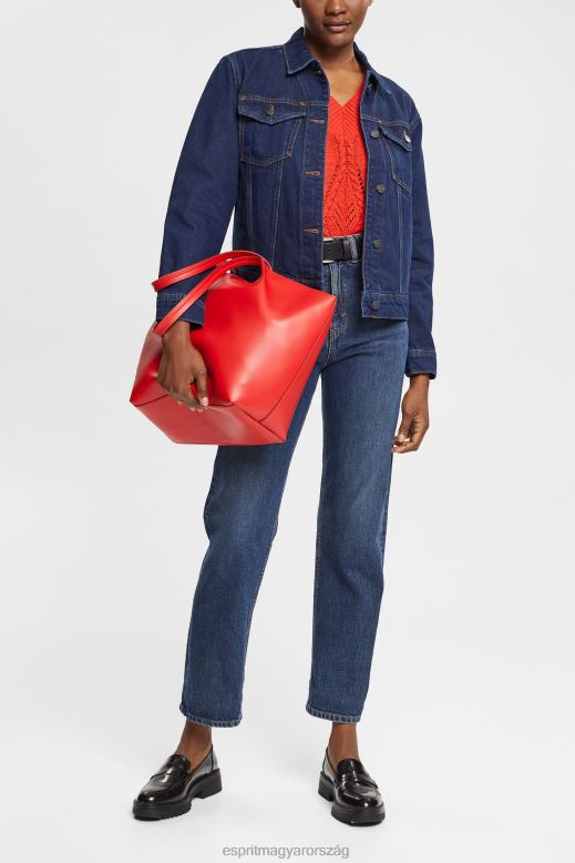 Esprit farmerdzseki nők kék sötét mosás dzsekik F8HN8554