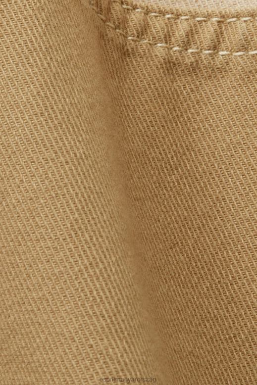 Esprit patchwork shacket nők bézs dzsekik F8HN8293