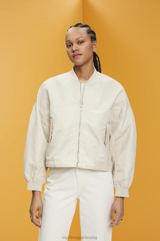Esprit túlméretezett bomber dzseki nők világos szürkés dzsekik F8HN8214
