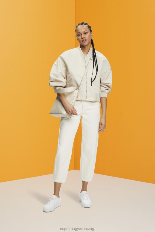 Esprit túlméretezett bomber dzseki nők világos szürkés dzsekik F8HN8214