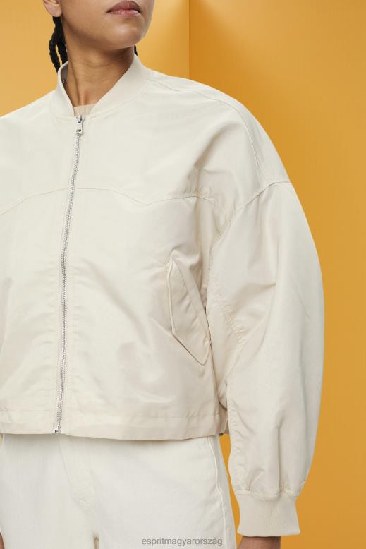 Esprit túlméretezett bomber dzseki nők világos szürkés dzsekik F8HN8214