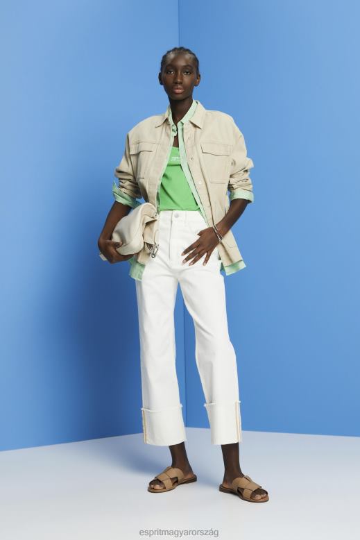 Esprit öves twill kabát nők homok dzsekik F8HN8292