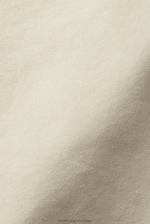 Esprit öves twill kabát nők homok dzsekik F8HN8292