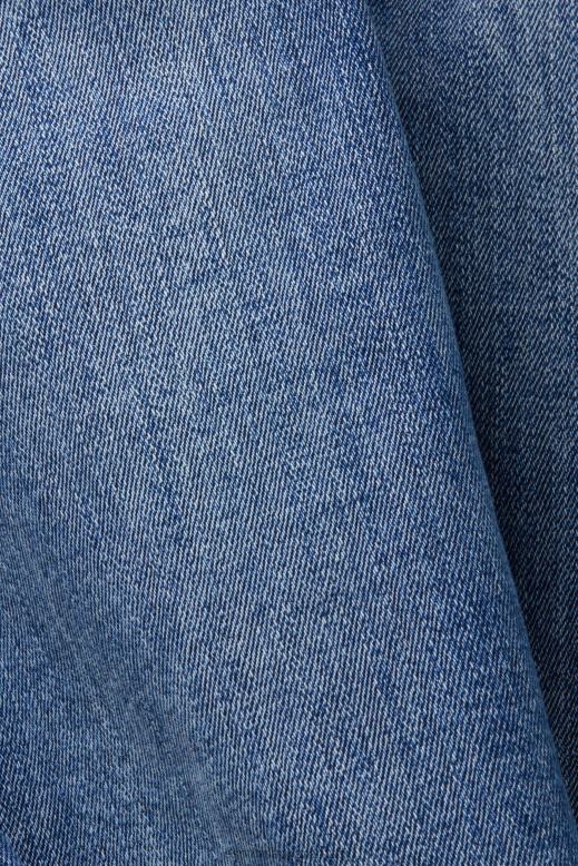 Esprit egyenes szárú farmer nők kék közepes mosás farmer F8HN8245