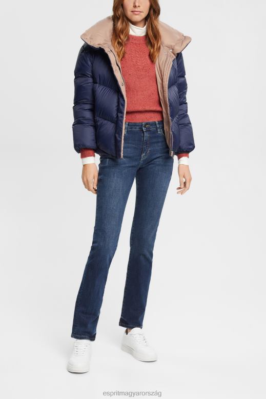 Esprit egyenes szárú farmer nők kék sötét mosás farmer F8HN8439