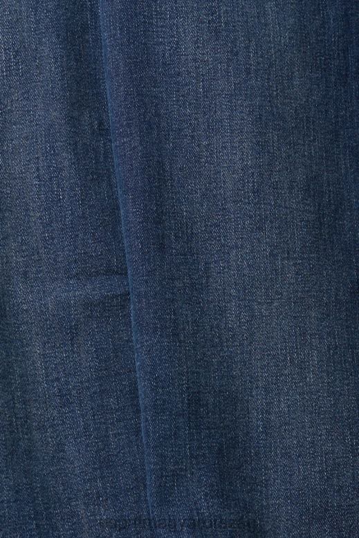 Esprit egyenes szárú farmer nők kék sötét mosás farmer F8HN8439