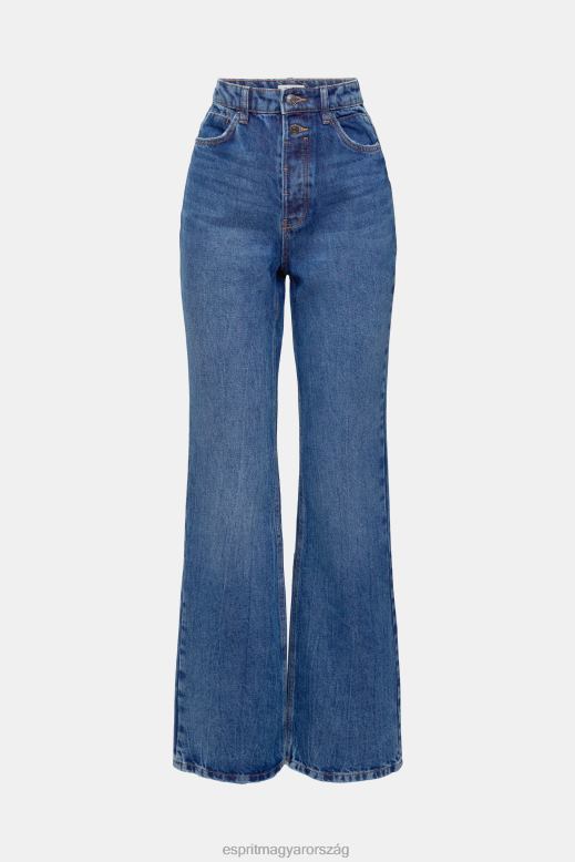 Esprit magas emelkedésű retro flare farmer nők kék közepes mosás farmer F8HN8327