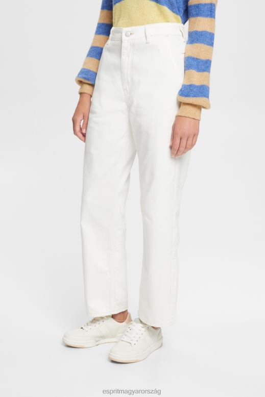 Esprit sokemeletes apa szabású farmer nők törtfehér farmer F8HN8320