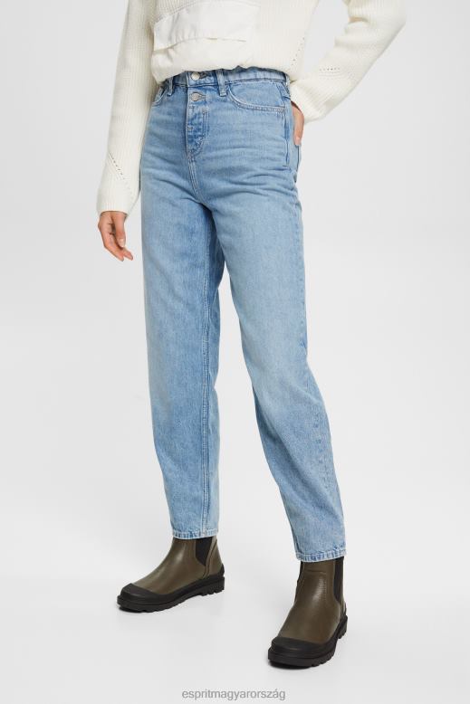 Esprit sokemeletes banán szabású farmer nők kék fényű mosás farmer F8HN8321