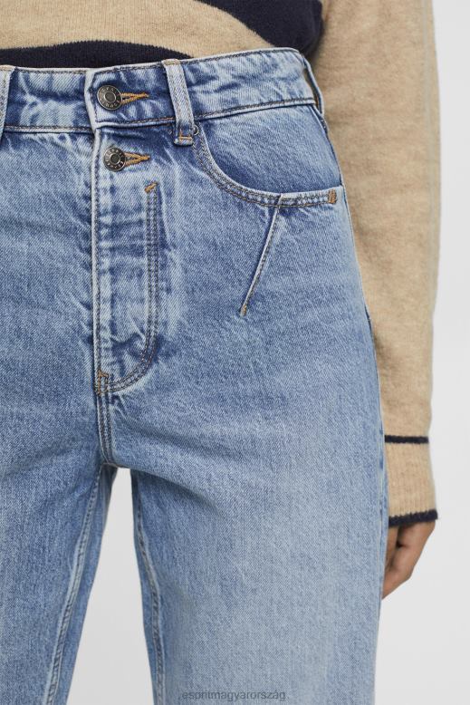 Esprit sokemeletes szorongatott apa fitt farmer nők kék fényű mosás farmer F8HN8255