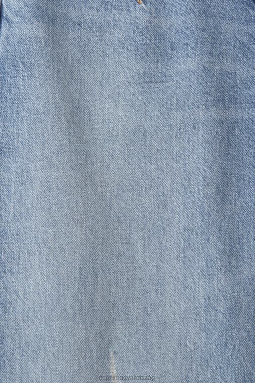 Esprit sokemeletes szorongatott apa fitt farmer nők kék fényű mosás farmer F8HN8255