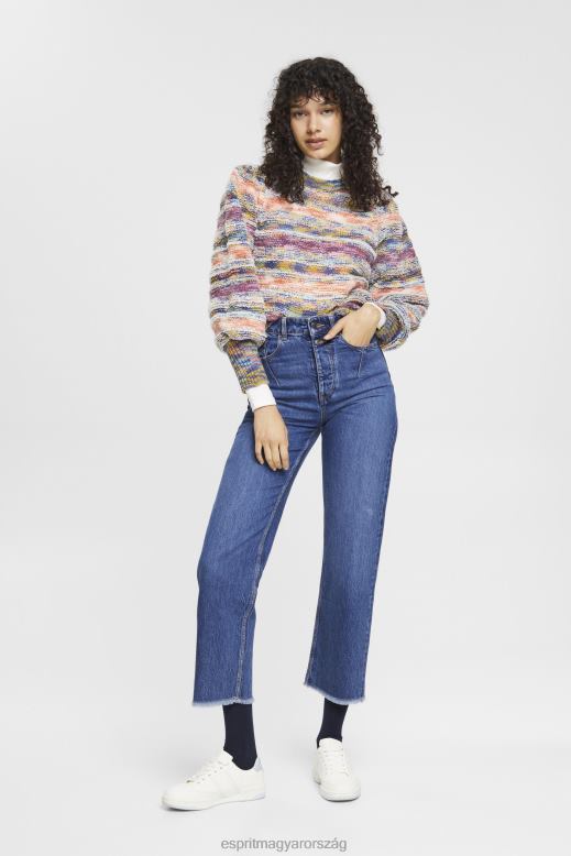 Esprit sokemeletes szorongatott apa fitt farmer nők kék közepes mosás farmer F8HN8254