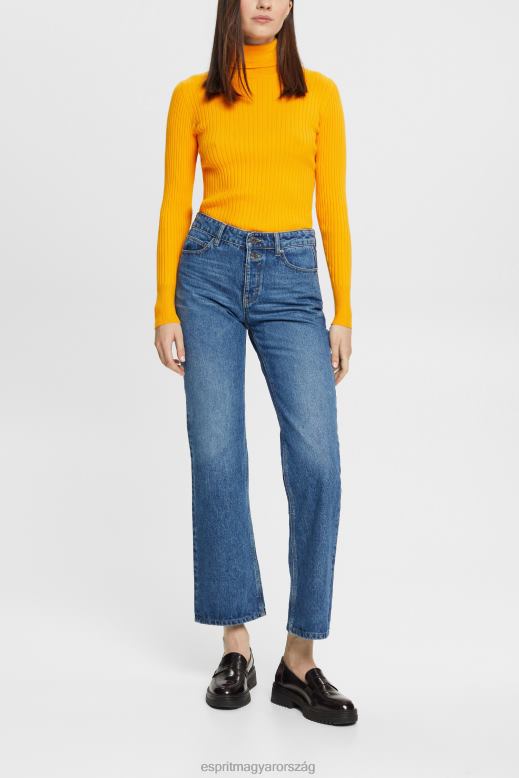 Esprit vágott kiszélesedő sztreccs farmernadrág nők kék közepes mosás farmer F8HN8451