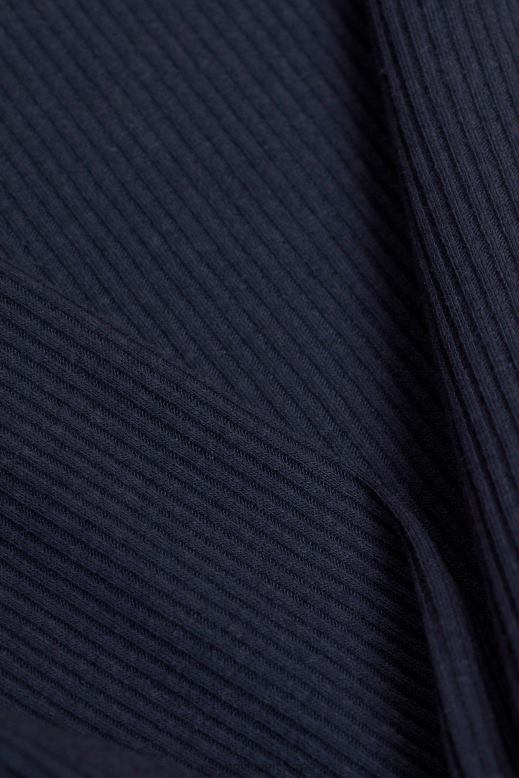 Esprit bordázott hosszú ujjú felső nők haditengerészet hosszú ujj F8HN890