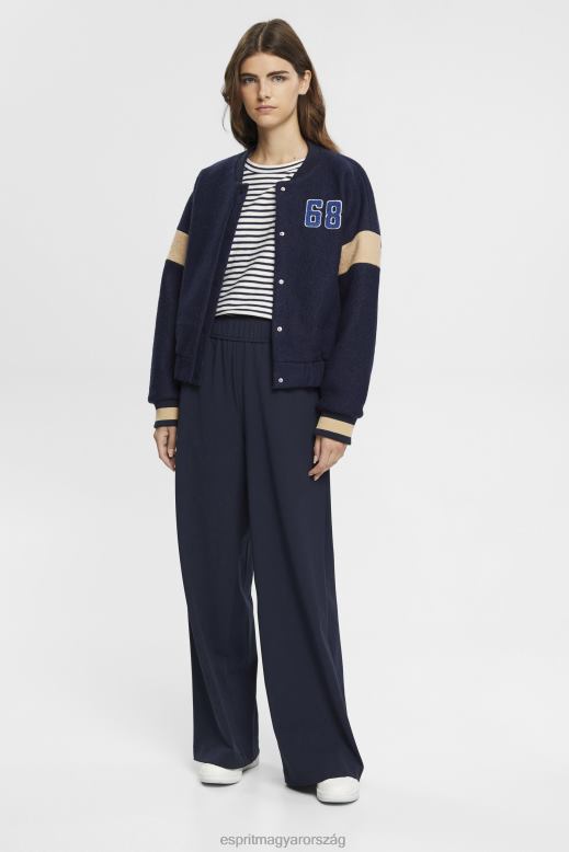 Esprit csíkos hosszú ujjú, 100% pamut nők törtfehér hosszú ujj F8HN8251