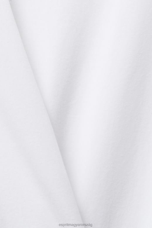 Esprit csónaknyakú hosszú ujjú felső nők fehér hosszú ujj F8HN8369