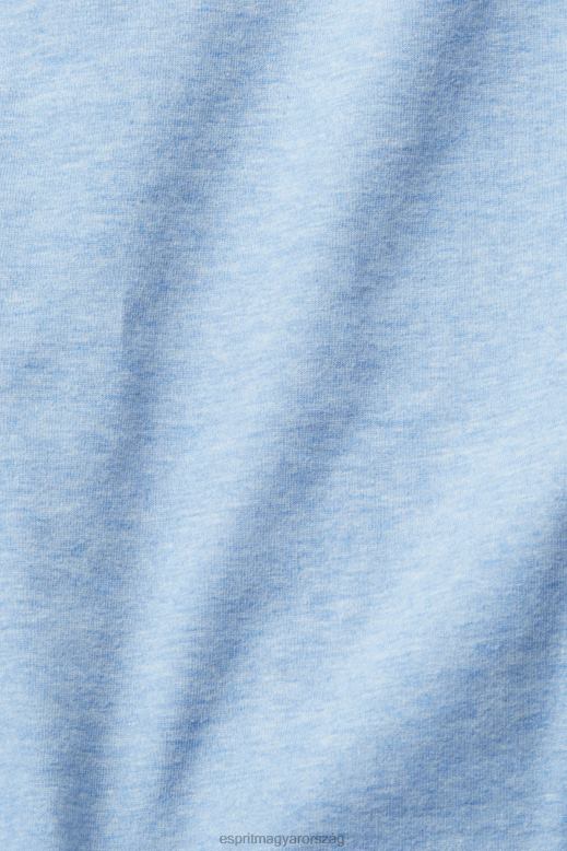 Esprit csónaknyakú hosszú ujjú felső nők élénk kék hosszú ujj F8HN8367